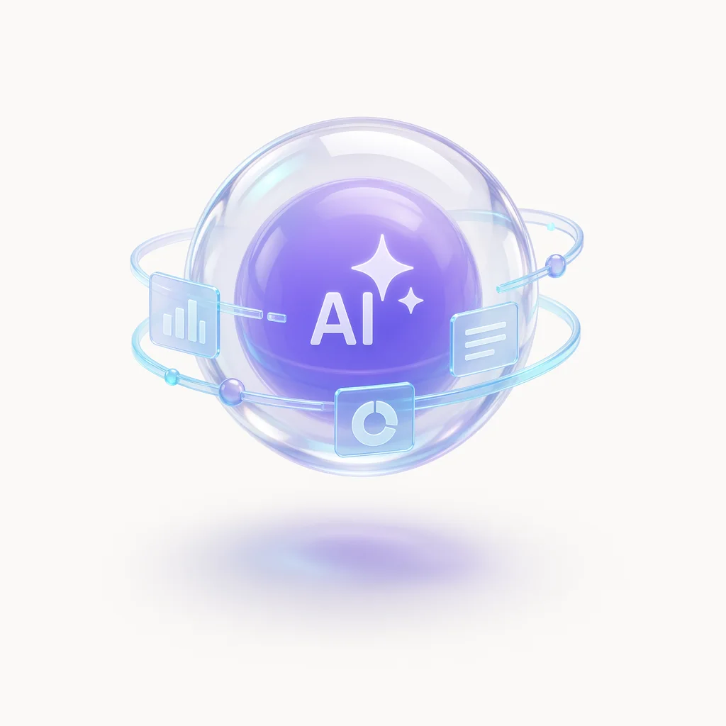 KI-Assistent mit Dashboard-Icons