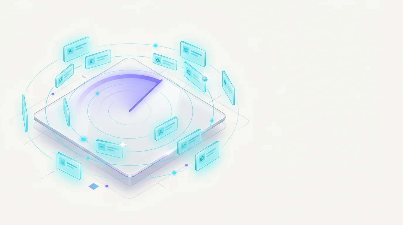 KI-Radar-Dashboard mit Tool-Score und Fakten